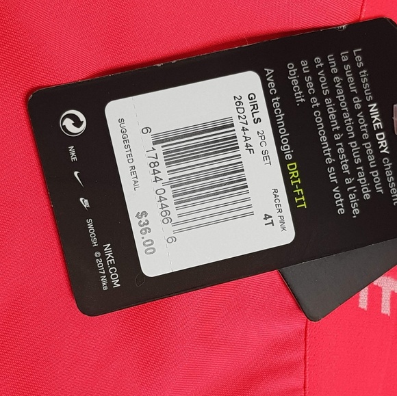 New Nike Girls Skort/Skirt Set - 3T 4T NWT - Picture 7 of 7